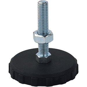 Steel/Rubber Fixed Leveling Foot (LVR076)