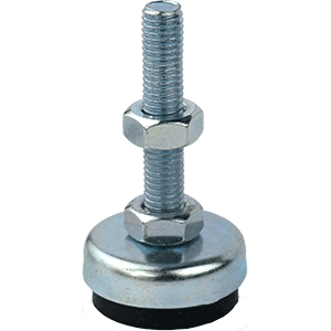 Steel/Rubber Fixed Leveling Foot (LVR078)