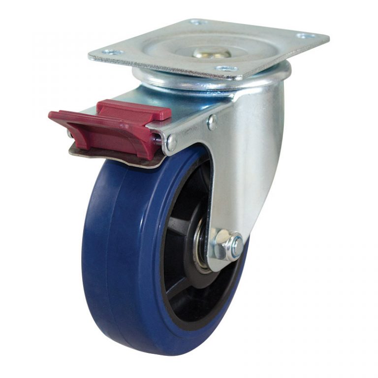 150mm Reb Rubber Wheel 225kg Capacity Castor (S6042B) | Richmond Wheels ...