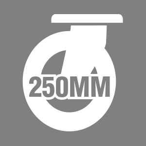 250mm Wheel Diameter