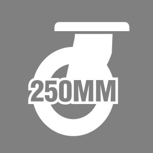 250mm Wheel Diameter