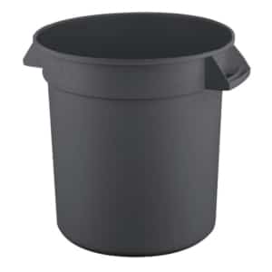 38L Round Food-Grade Bin - Grey (FBR038GRY)