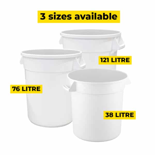 38L Round Food-Grade Bin - Natural (FBR038NAT) - Image 8