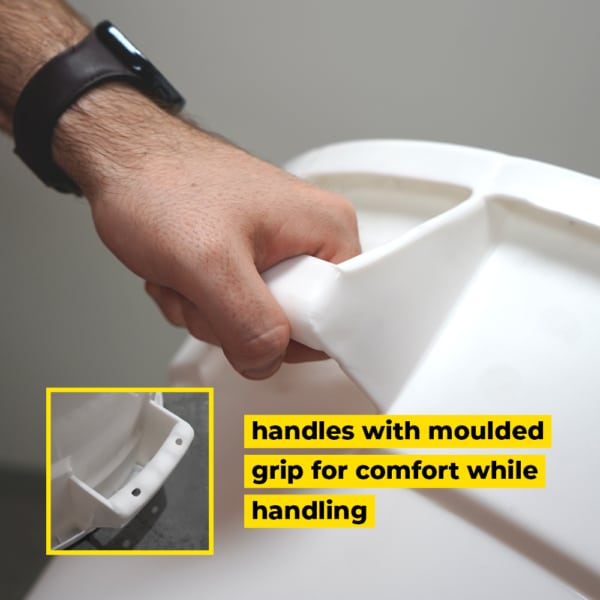 38L Round Food-Grade Bin - Natural (FBR038NAT) - Image 4