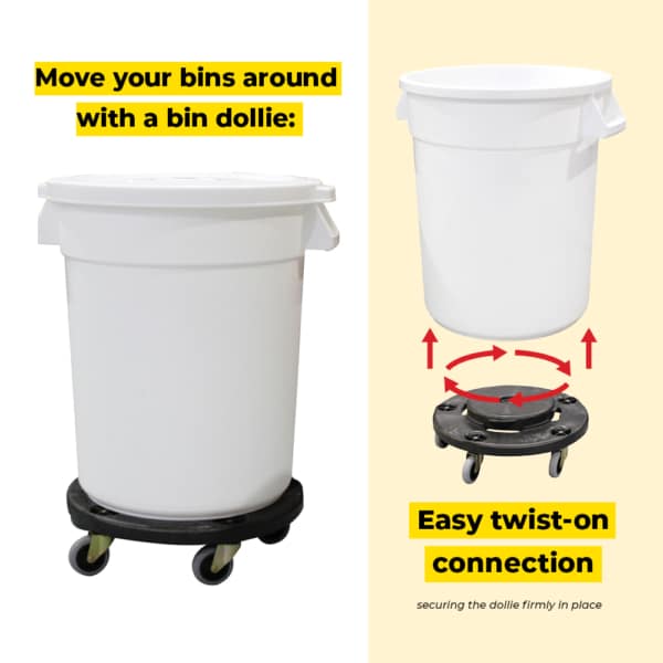 38L Round Food-Grade Bin - Natural (FBR038NAT) - Image 7