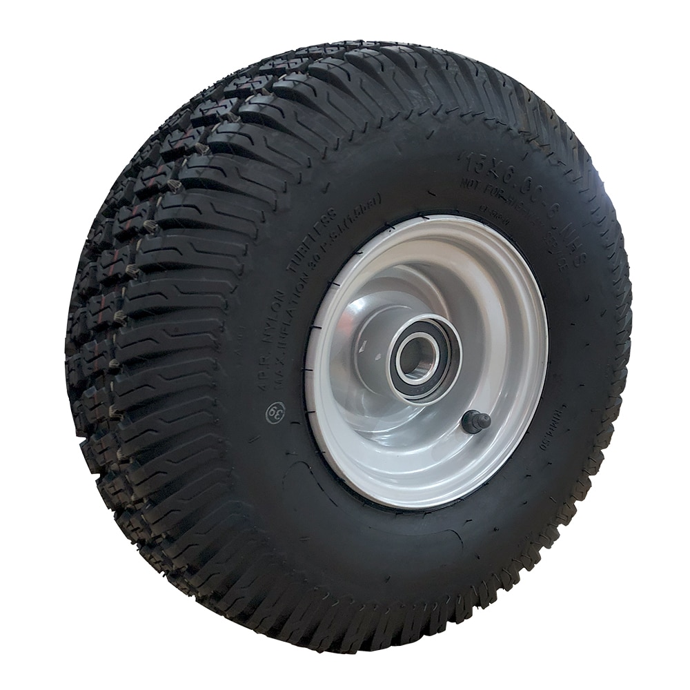 15 X 6.00-6 Pneumatic Wheel With 25mm Precision Bearing And Premium Turf Tyre (PN15-600-6BB)