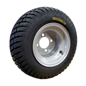 16 X 6.50-8 Pneumatic Wheel With Mini 4 Stud Pattern Rim And Premium Turf Tyre (PN16-650-8MN)
