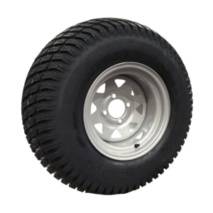 24 X 12.00-12 Pneumatic Mower Wheel With Mini 4 Stud Pattern Rim And Premium Turf Tyre (PN24-12-12MN)