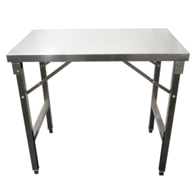 Folding Stainless Steel Table – Grade 304 | 1200 x 610 x 910mm (BEN010)