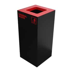Waste Recycling Station Bin – Red Lid – General Waste (WRS001)