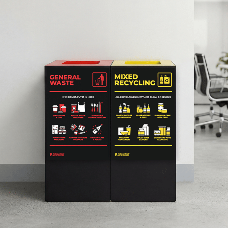 Waste Recycling Sign - Red - General Waste (WRSGENER) - Image 4