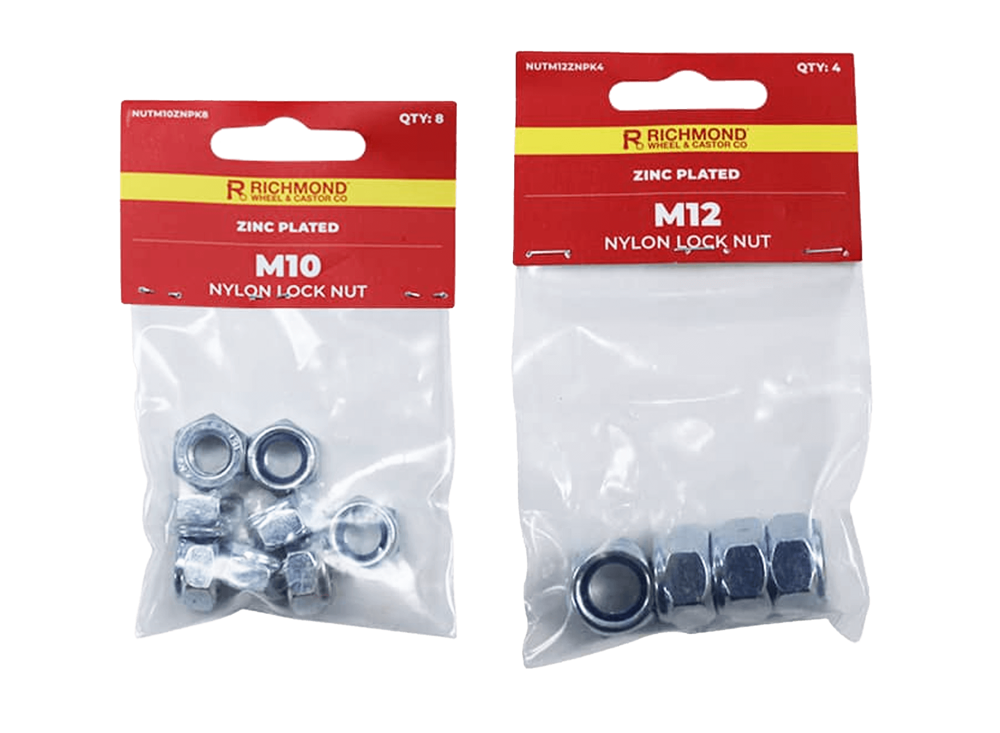 Zinc Plated Nylon Lock Nuts