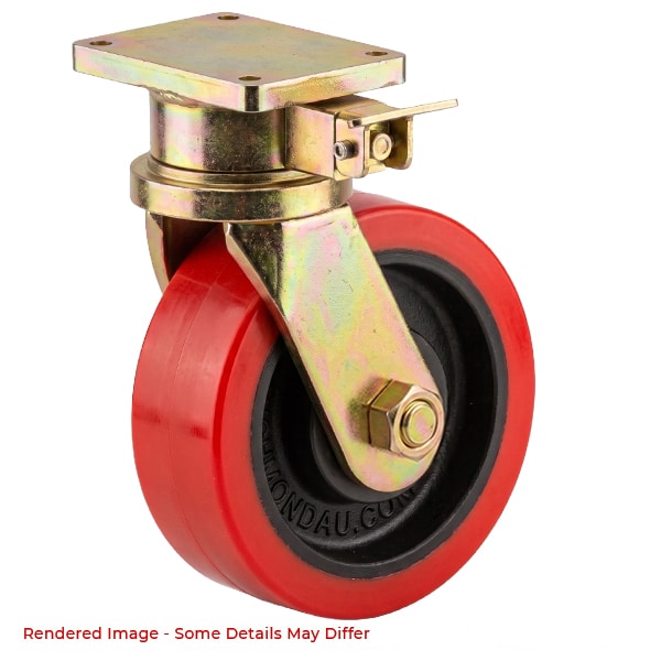 300mm Poly Ci Wheel 2500kg Capacity Castor (S1222D)