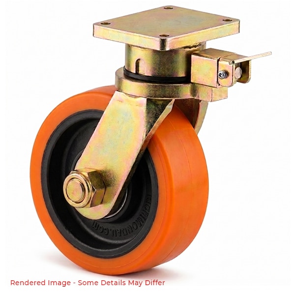 300mm Poly Ci Wheel 5000kg Capacity Castor (S1224D)