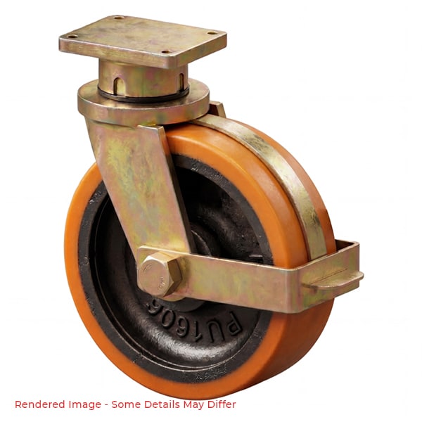 400mm Poly Ci Wheel 5000kg Capacity Castor (S1608B)